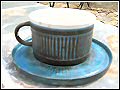 Troika Pottery - Cup and Saucer