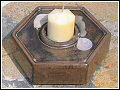 Troika Pottery - Hexagonal Candle Holder